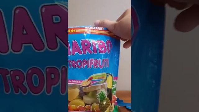 Распаковка HARIBO TROPIFRUTTI
