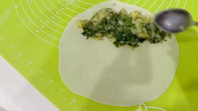 Ерекше дәмді кутабы Кутабы с картофелем и зеленью Қазақша рецепт смотреть онлайн