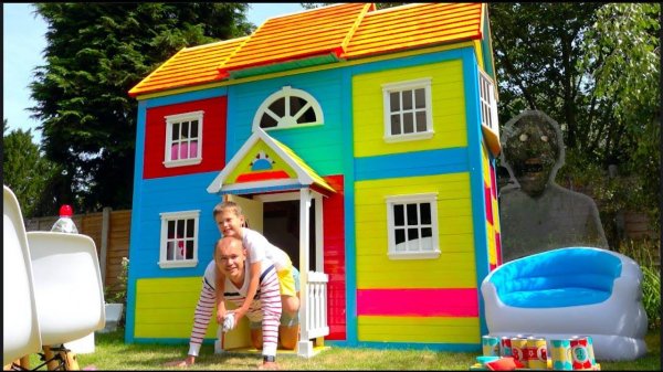 24 часа в Домике для детей ЧЕЛЛЕНДЖ Макс и папа (перезалив с Mister Max)