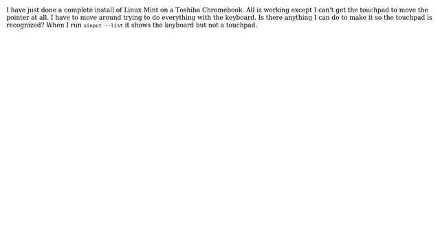 Unix & Linux: TouchPad not working on Chromebook смотреть онлайн