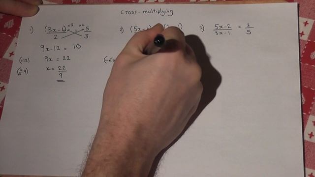 Solving equations easily by cross-multiplying - GCSE Maths linear algebra смотреть онлайн