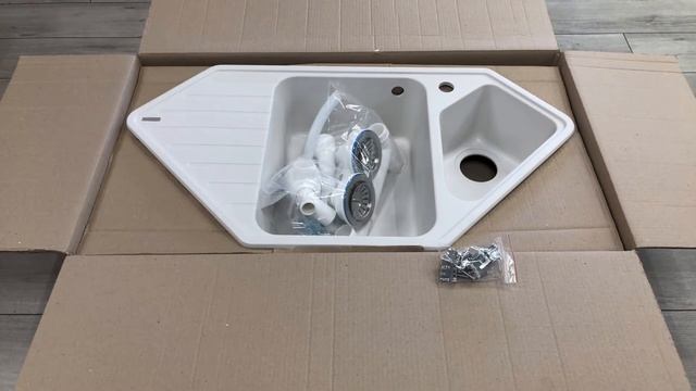 Комплектація гранітної мийки GRANADO Ibiza в кольорі White смотреть онлайн