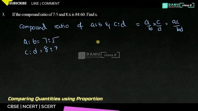 Comparing Quantities using Proportion | Ex 1 Q 1-3 | 8th Class Math Solutions | Damu Education #Dam смотреть онлайн
