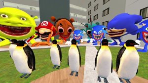 Nextbots In Playground Mod New Update 9.5.3:Zoochosis,All Shin Sonic Tapes Family vs Horror Sprunki