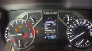 2022-25 Toyota Tundra сброс сервисного интервала. Reset service oil scheduled maintenance.