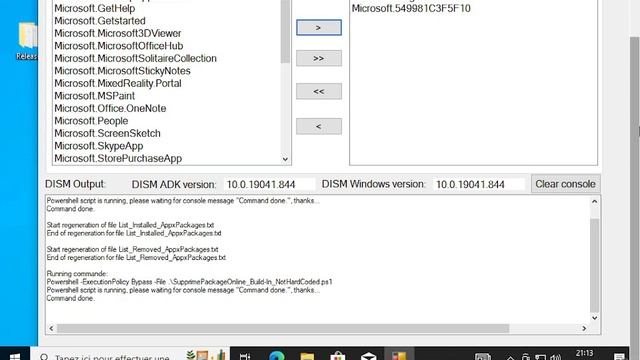 Debloating AppxPackage avec DISM-GUI. смотреть онлайн