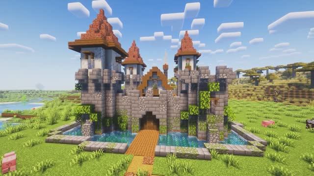 Как построить замок! Супер постройки в Майнкрафт! Minecraft! смотреть онлайн