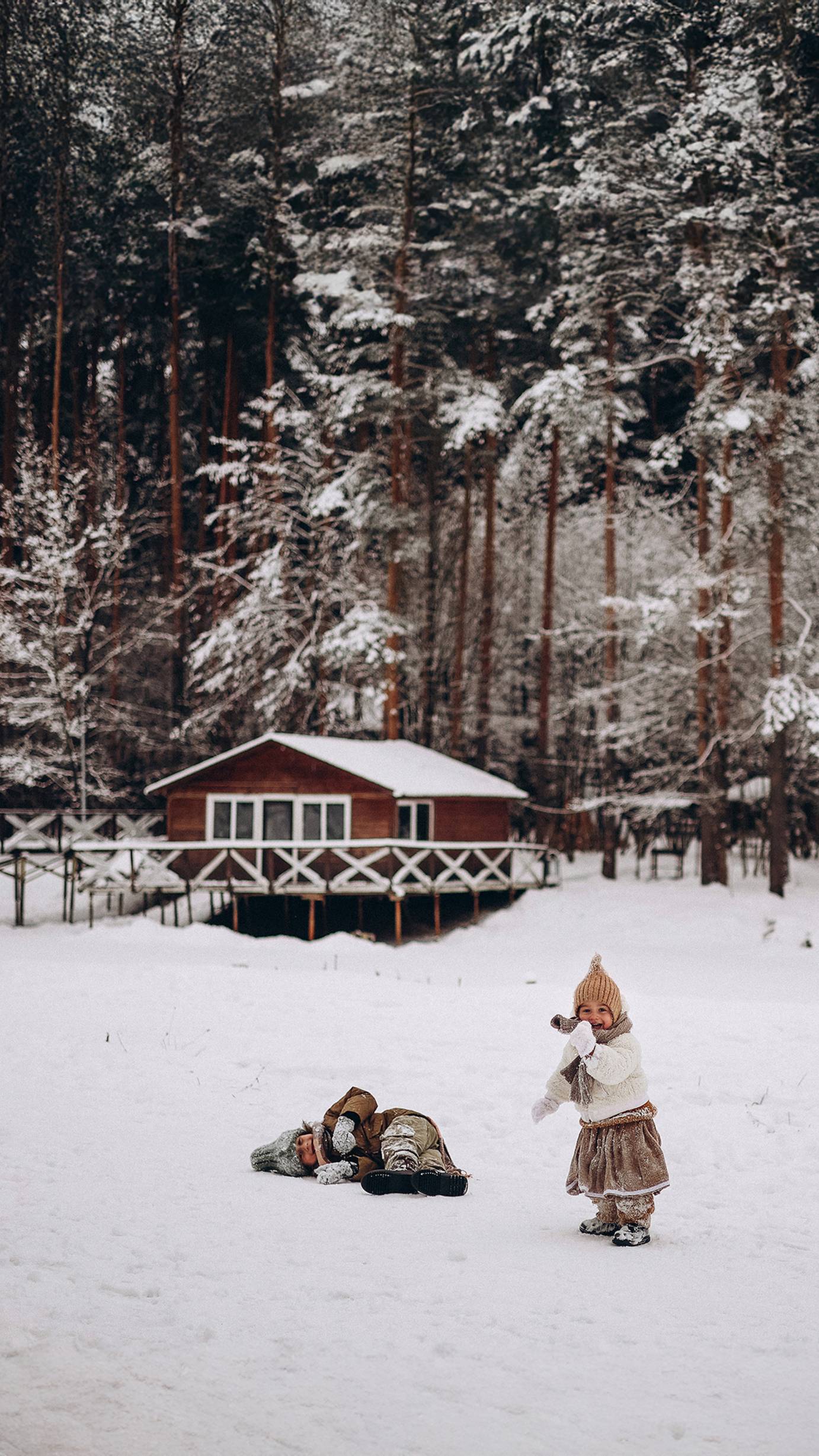Зимняя съемка детей