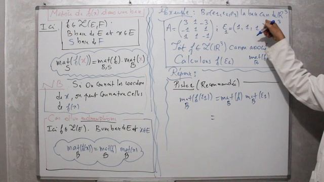 Matrice de f(x) dans une base смотреть онлайн