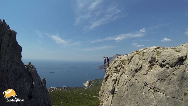 Ильяс-Кая прыжки с верёвкой в Крыму с командой Skyline смотреть онлайн