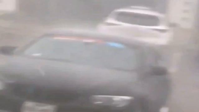 A crazy and powerful hailstorm hits Texas U.S.A after a solar eclipse. It was horrible смотреть онлайн