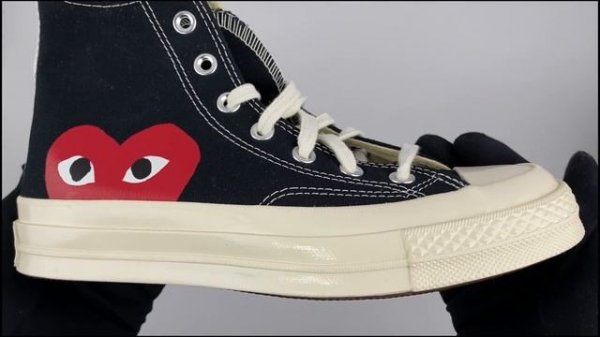 COMME des GARCONS Converse x Comme des Garçons PLAY Chuck 70 High Top AZ-K112-001-2