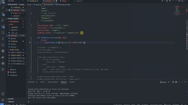 Django Admin Картинка вместо Ссылки #2 смотреть онлайн