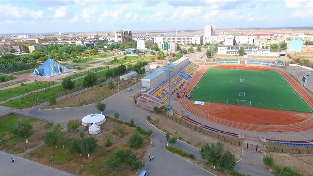 Жезказган с высоты птичьего полета смотреть онлайн