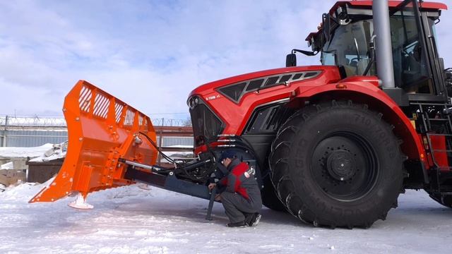 Отвал на трактор Кировец К-7М с быстросъёмом смотреть онлайн