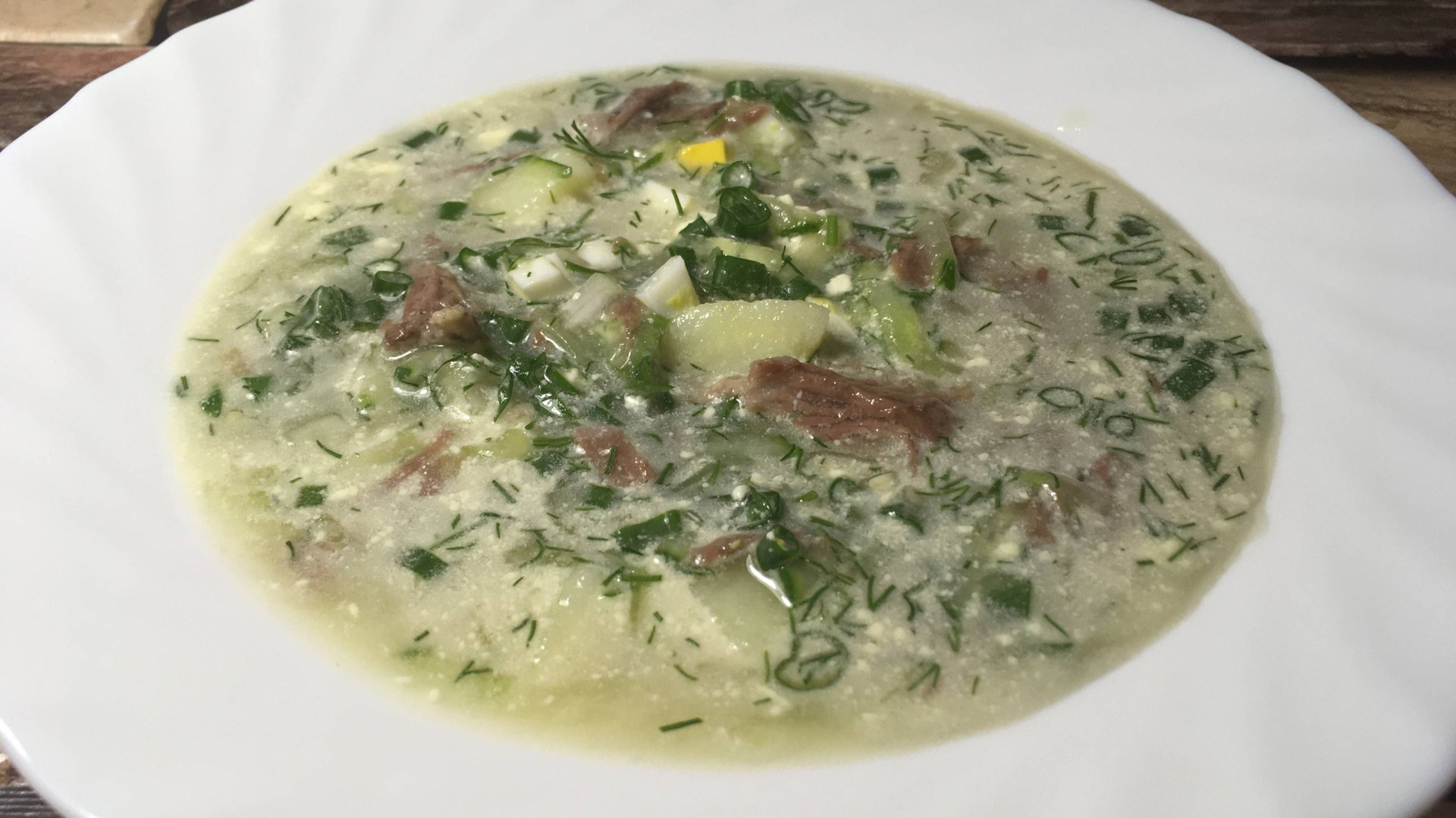 Окрошка с мясом по бабушкиному рецепту смотреть онлайн