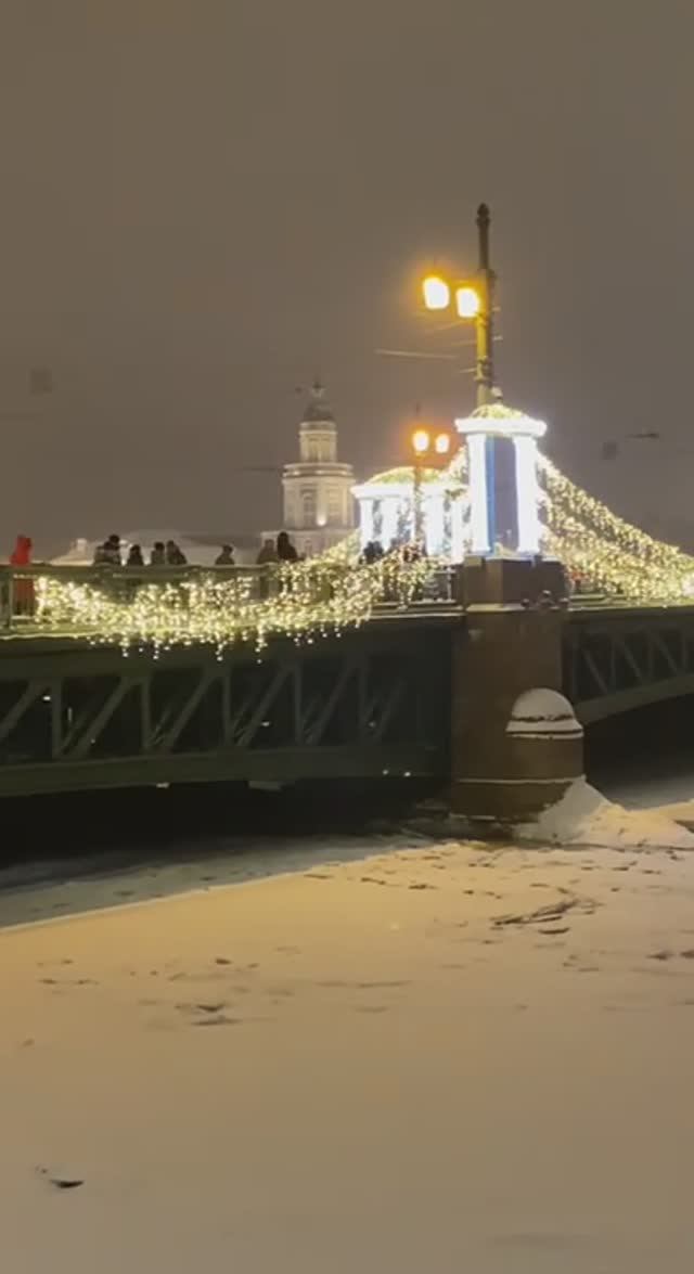 Дворцовый мост💥НОВОГОДНИЙ Санкт-Петербург 2025