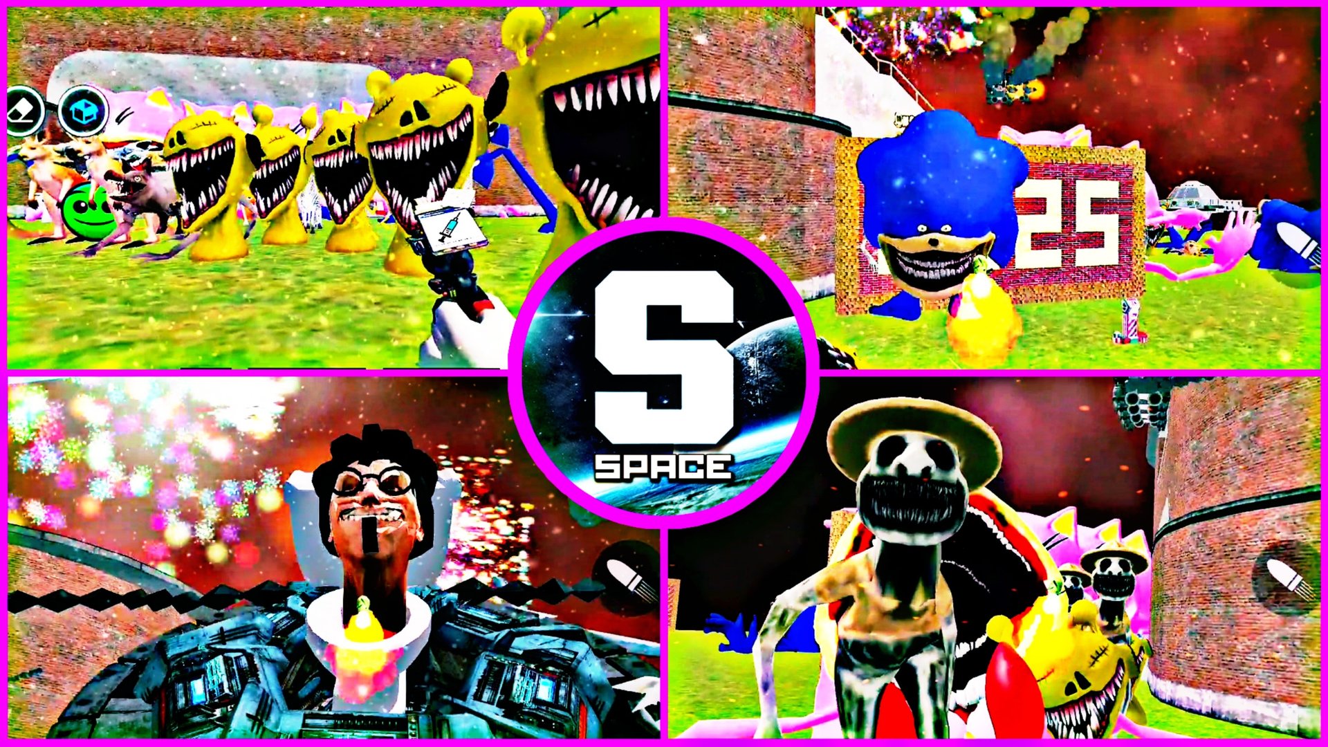 Sandbox in Space 3.1.34:All Sonic Monster,Zoochosis,Horror Sprunki,Zoonomaly Best Moment's Gameplay смотреть онлайн