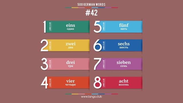 #42 - НЕМЕЦКИЙ ЯЗЫК - 400 основных слов. Изучаем немецкий язык самостоятельно. смотреть онлайн