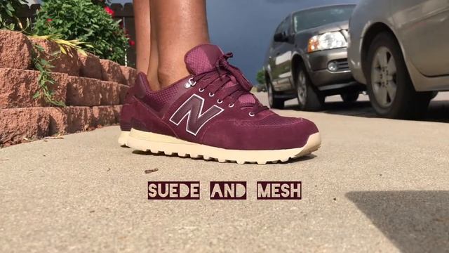 Burgundy NB 574 2019 (on foot look) смотреть онлайн