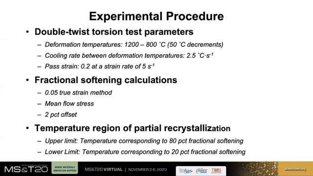 Double Twist Torsion Testing to Assess Partial Recrystallization in Microalloyed Steels смотреть онлайн