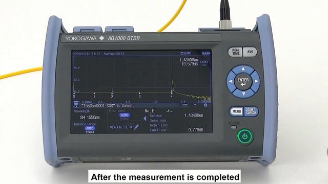 AQ1000 Optical Time Domain Reflectometer - operation guide смотреть онлайн