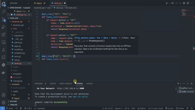 Django React todo-app проект. Удаление ToDo +(backend) #9 смотреть онлайн