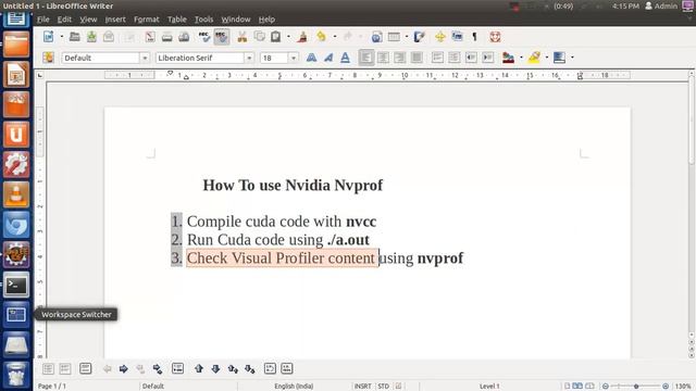 How to use nvprof смотреть онлайн