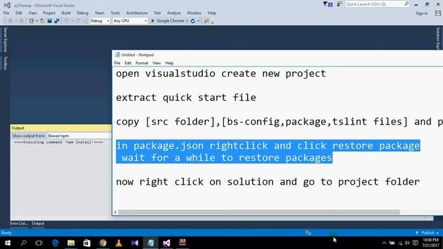 angular 2 setup in visual studio 2015 смотреть онлайн