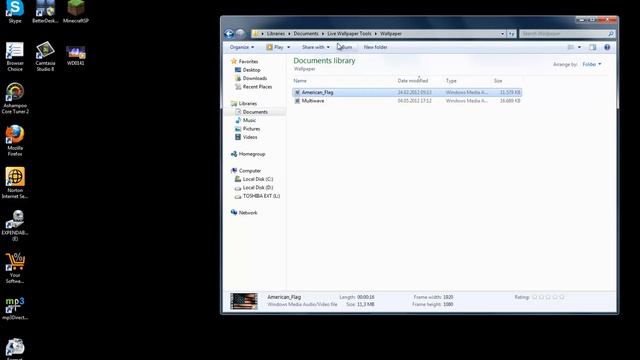 Live-Hintergrund unter Windows 7 [German] смотреть онлайн