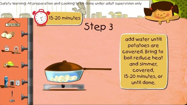 Yummy Recipes For Kids - Mashed Potatoes смотреть онлайн