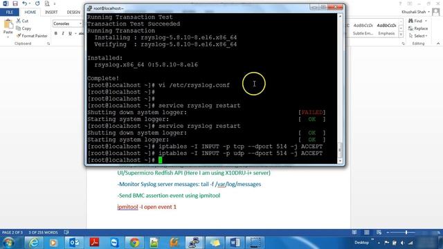 Syslog Configuration using Supermicro BMC смотреть онлайн