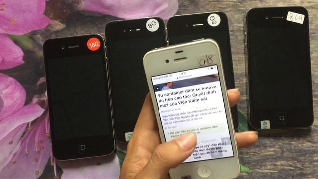 Điện thoại iphone 4 cũ 8gb và 16gb giá hơn 300k thui có đáng mua смотреть онлайн