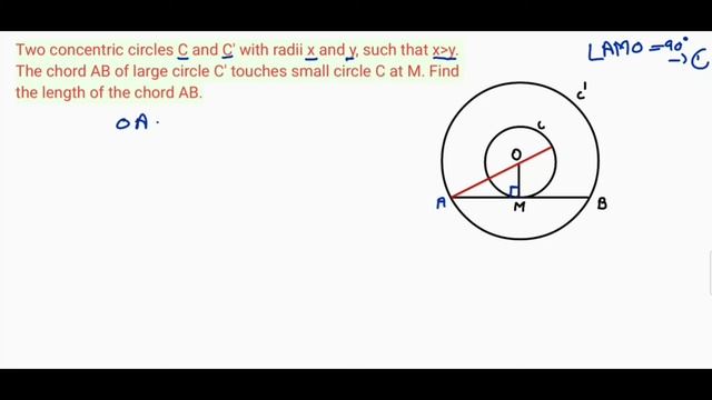 Find Chord AB/ Geometry Question solved/Circle смотреть онлайн