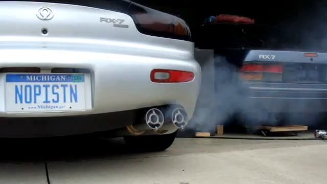 FD RX-7 Apexi Dual N1 exhaust with active silencers смотреть онлайн