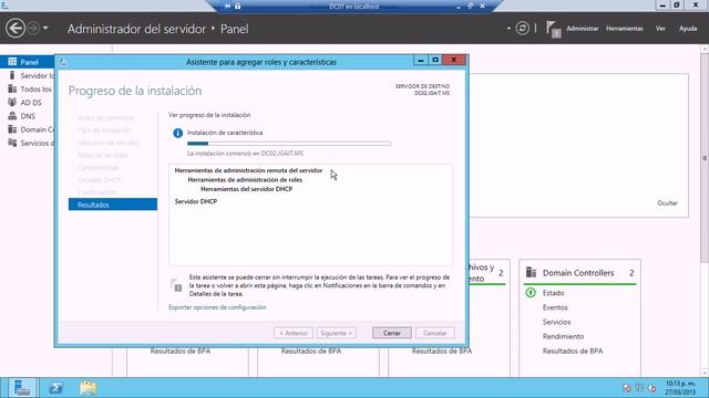 Windows Server 2012 - Instalar DHCP de forma remota смотреть онлайн