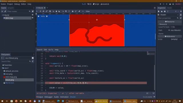CodeLiving: Godot Shader based Tilemap (Terraria-wannabe) смотреть онлайн