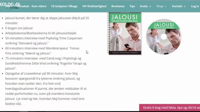 Jalousi online kursus & jalousi behandling - Sådan slipper du af med din jalousi смотреть онлайн