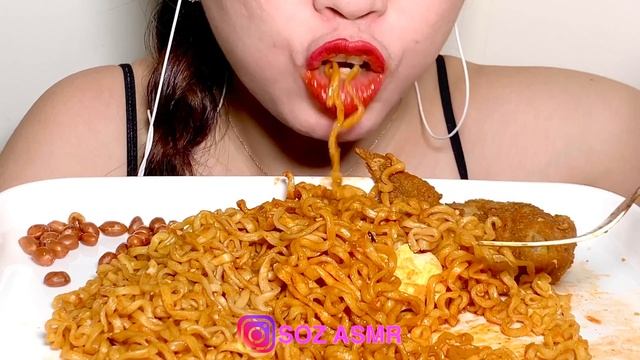 5 MINUTES ASMR SAMYANG 2X SPICY HOT CHICKEN FLAVOR RAMEN | FRIED CHICKEN смотреть онлайн