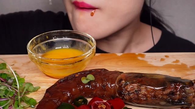 SOY SAUCE GIANT SHRIMP 킹블랙타이거새우장 리얼사운드 먹방 EATING SOUND MUKBANG смотреть онлайн