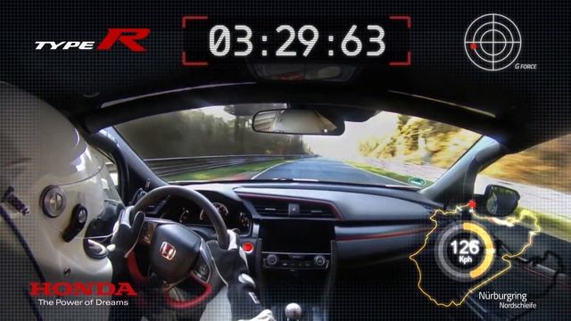 Honda Civic Type R Sets FWD Nurburgring Lap Record смотреть онлайн