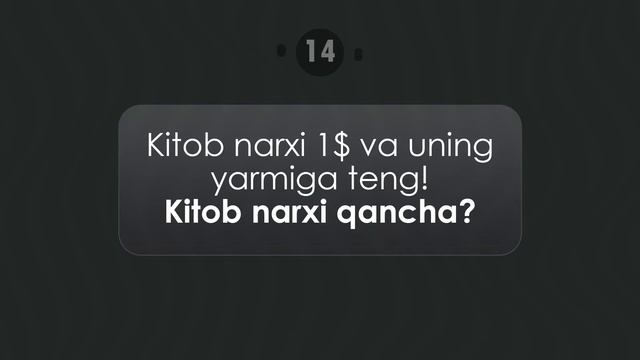 Matematik Mantiqiy Topishmoqlar Javoblari Bilan!