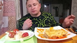 мукбанг/обжор/запеканка и соленья/