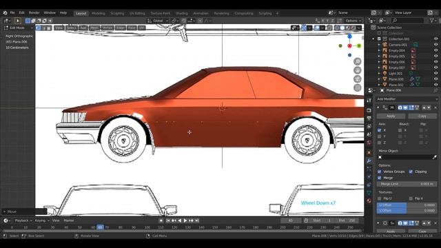 Easy Nissan F31 Leopard Car Modeling Tutorial in Blender 2.8 - Part 4 смотреть онлайн