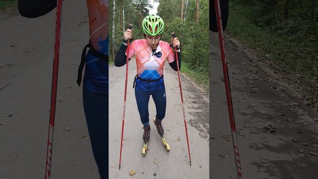 Ставите палки ударом? #коньковыйход #лыжероллеры смотреть онлайн