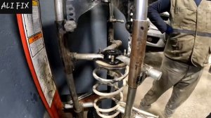 замена переднего амортизатора - опора стойки .. тойота рав4 - toyota rav4 #подвеска #ходовая