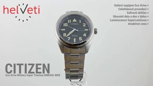 Citizen Eco-Drive Military Super Titanium BM8560-88EE
