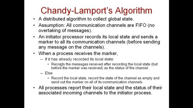 Module 6.3 Recording Global State Algorithm смотреть онлайн