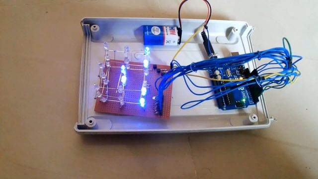 3x3x3 LED Cube Powered by Arduino смотреть онлайн