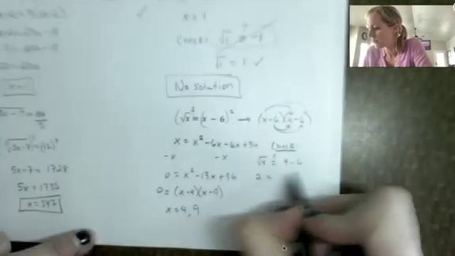 Alg II: 8.8-1 Solving Radical Equations смотреть онлайн